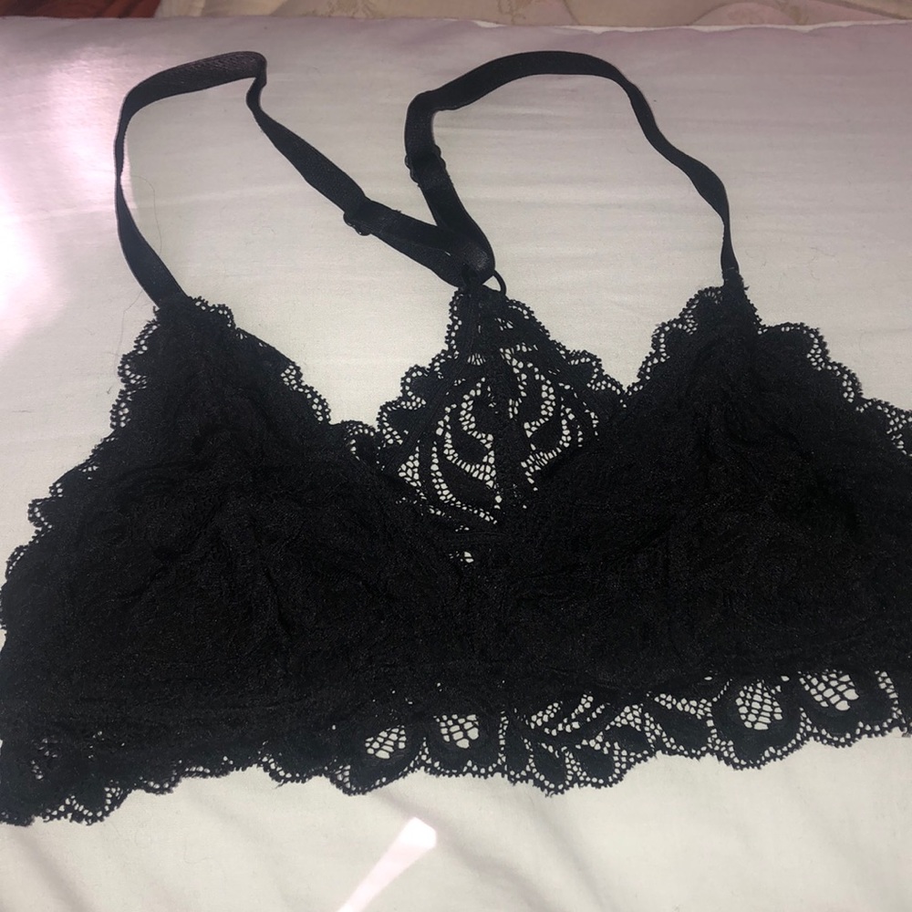 Black lace bralette SMALL